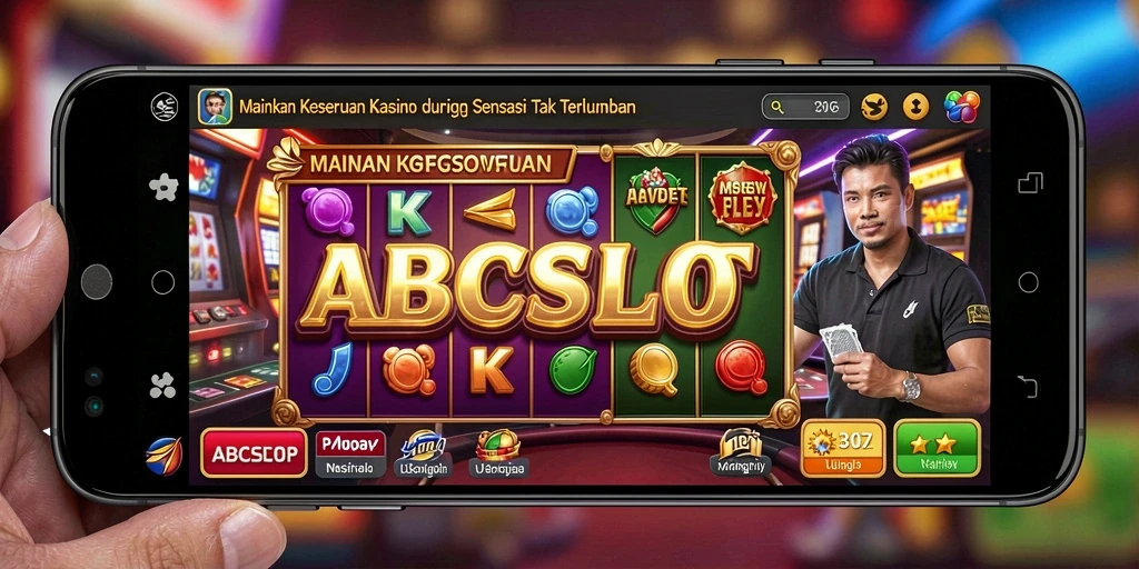 Tampilan gameplay ABCSLOT yang menarik dan mendebarkan saat bermain kasino.