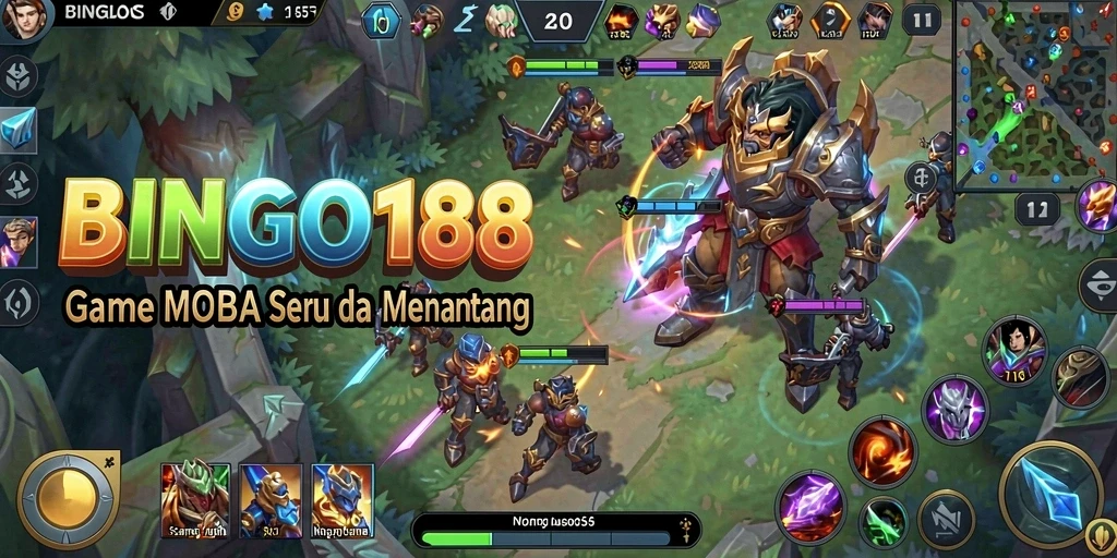 Gameplay seru dalam BINGO188 dengan pertempuran tim yang intens.