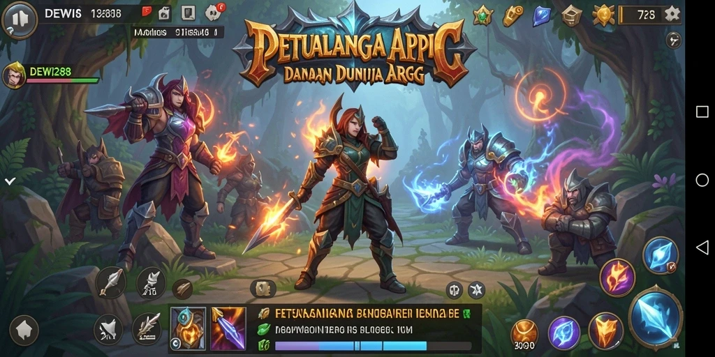 Gameplay menarik dalam DEWI288 di dunia ARPG.