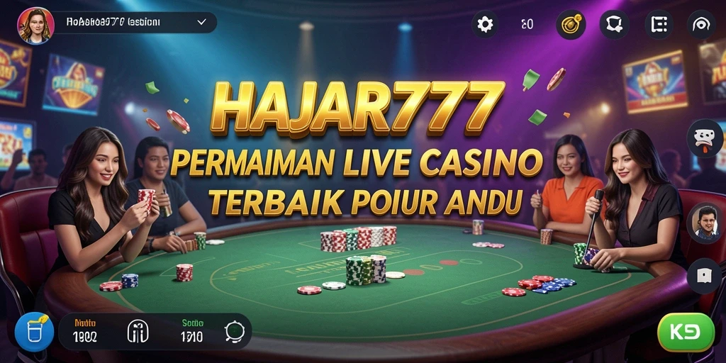 Gameplay seru dari aplikasi Live Casino HAJAR777.