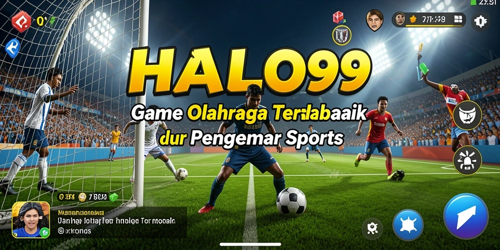 Tampilan gameplay menarik dari HALO99 dengan aksi olahraga yang seru.