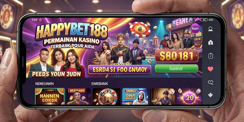 Tampilan menarik dari permainan Kasino di HAPPYBET188.