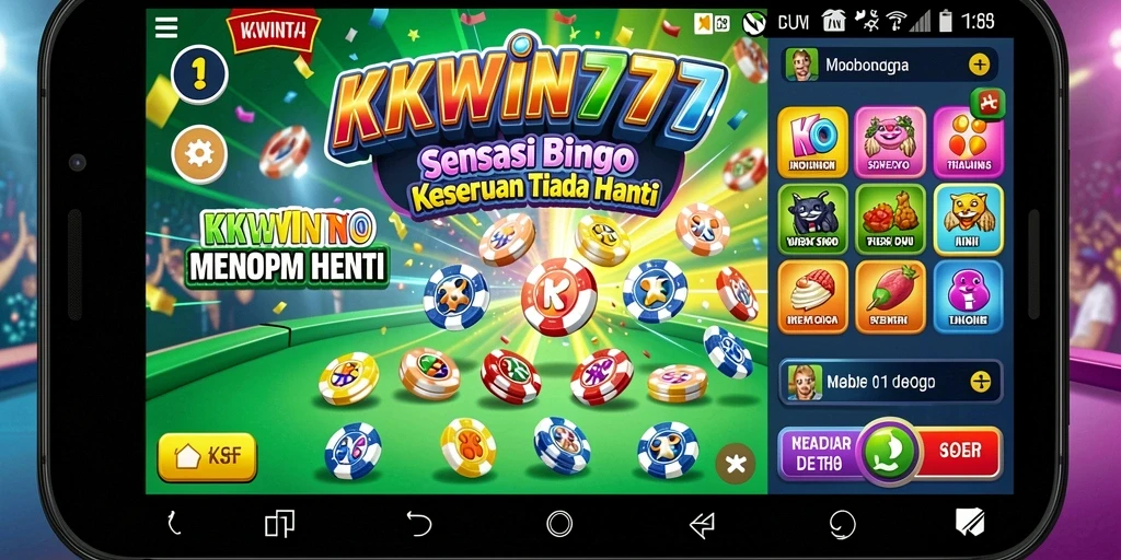 Tampilan gameplay menarik di KKWIN777 saat bermain Bingo.