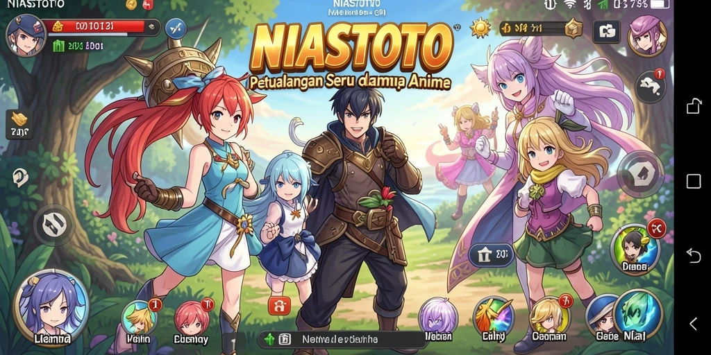 Gameplay seru menampilkan karakter Anime yang penuh aksi.