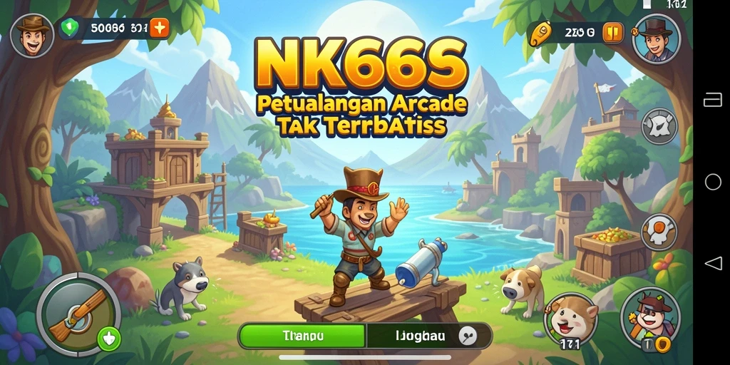 Tangkapan layar menunjukkan gameplay NK666 yang seru dan menegangkan.
