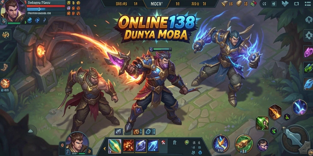 Gameplay seru dari ONLINE138 saat pertarungan tim berlangsung.