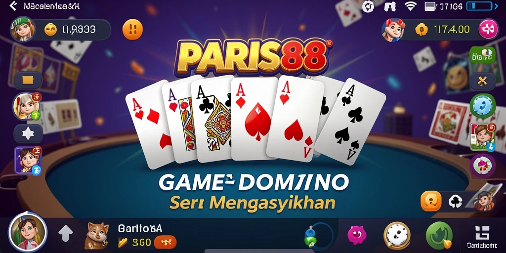 Tangkapan layar gameplay PARIS88 dengan aksi seru permainan Domino.
