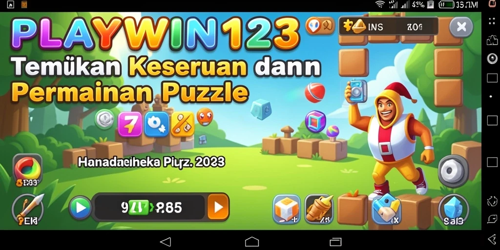 Screenshot menunjukkan gameplay seru dari PLAYWIN123 dengan berbagai teka-teki.