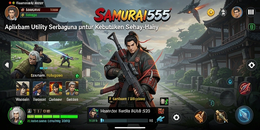 Tampilan utama SAMURAI555 yang menarik untuk pengguna Utility.