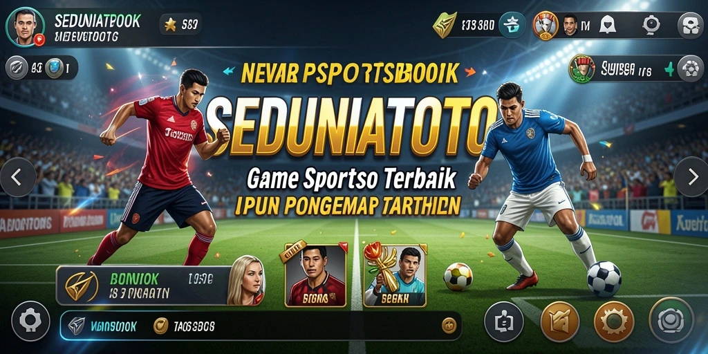 Tampilan gameplay SEDUNIATOTO dengan berbagai pilihan taruhan olahraga.