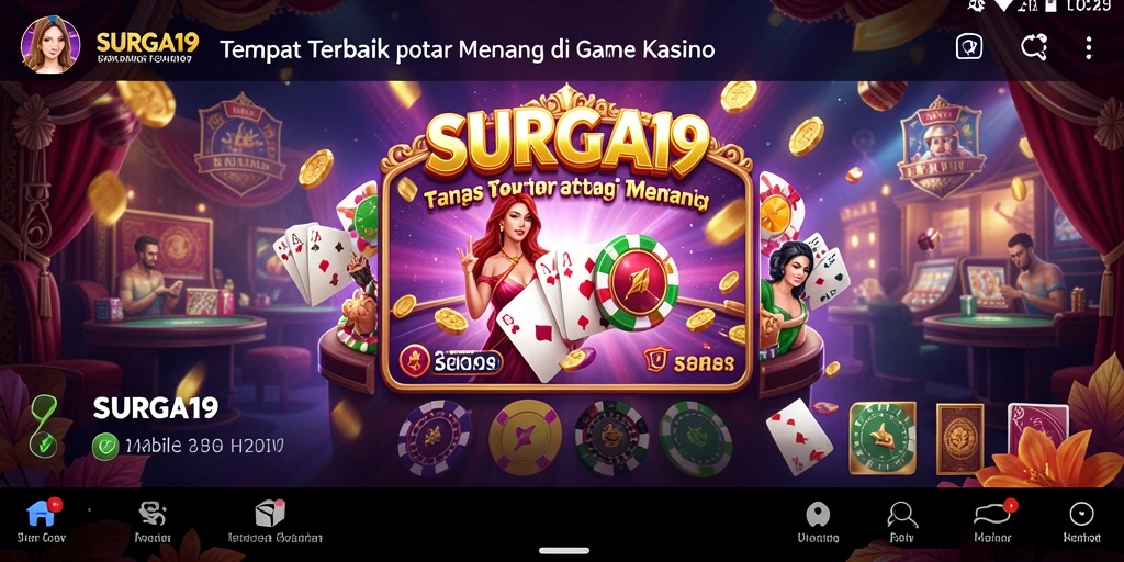 Tampilan gameplay Kasino SURGA19 yang menarik dan seru.