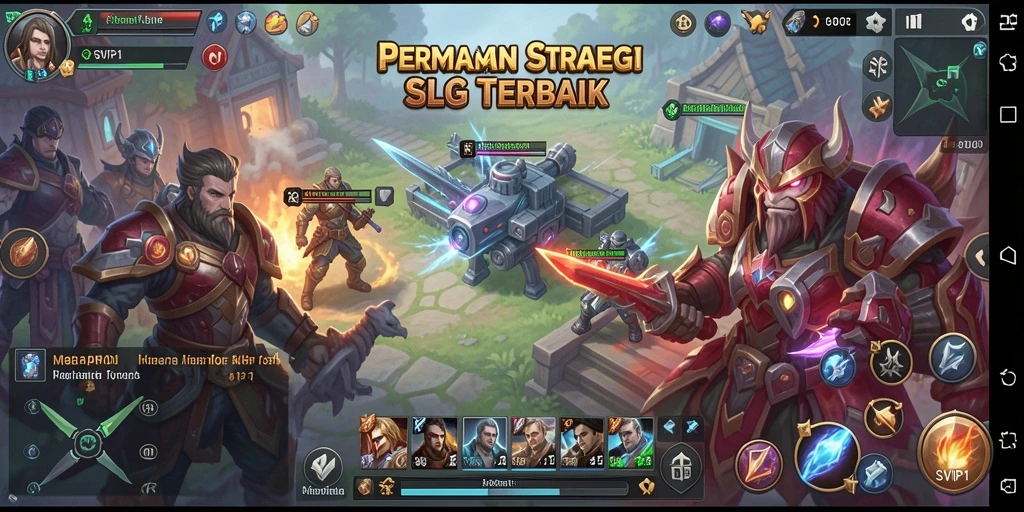 Tampilan menarik dari gameplay SLG yang seru dan dinamis.