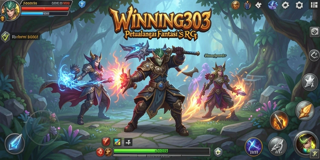 Tangkapan layar gameplay WINNING303 dengan aksi mendebarkan RPG.