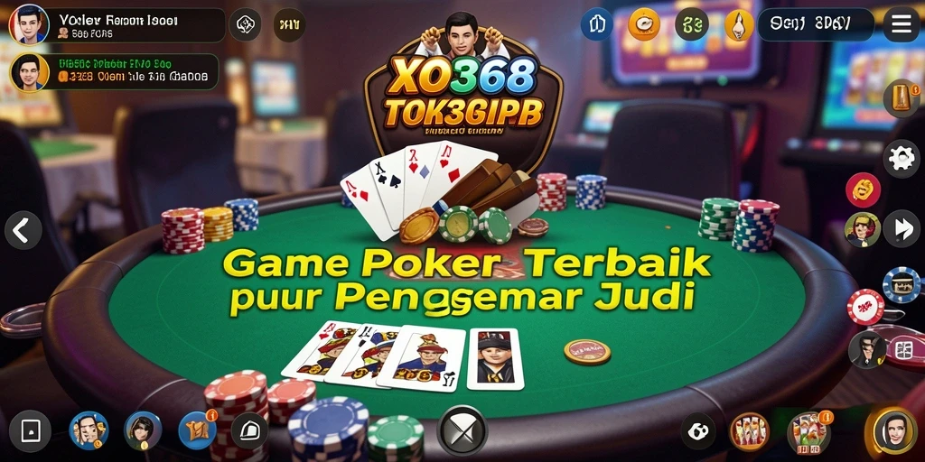 Tampilan gameplay poker yang seru dan interaktif di XO368.